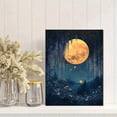thumbnail image 2 of UXIEQU 12x16 Inch Golden Moon Wisteria Canvas Wall Art Floral Night Decor, 2 of 8