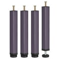 thumbnail image 1 of Unique Bargains 4 Pack Adjustable Height Bed Frame Support Legs(250mm-285mm/9.8'-11.2'), Gray, 1 of 5