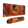 thumbnail image 2 of Pofeuu Tennis Racket In Fire Print Desk Mat for Keyboard and Mouse，Computer Desk Matt for Desktop，Large Mouse Pad for Desk，Desk Pads on Top of Desks 12x31.5in, 2 of 8