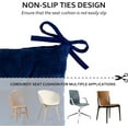 thumbnail image 5 of Square Seat Cushion for Kitchen Dining Chairs, Soft & Comfortable 15.5" x 15.5" Chair Pads, 6 Packs, Dark Blue, 5 of 14