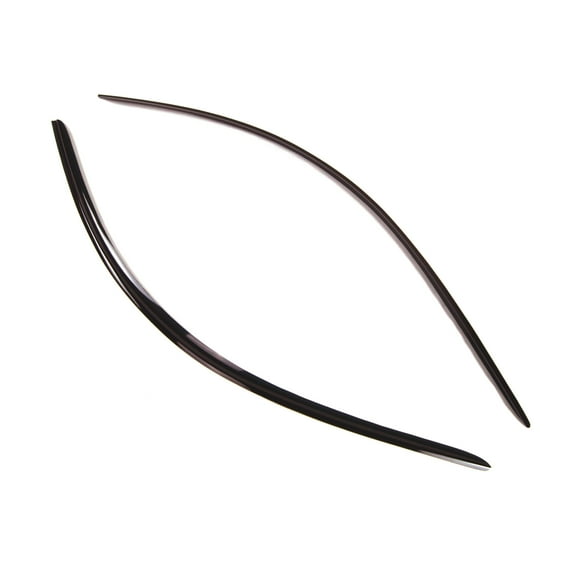 Tuningpros WD2-184 Outside Mount Window Visor Deflector Rain Guard Dark Smoke 2 Pcs Set For 1994-2004 Ford Mustang