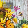 thumbnail image 3 of Home Sweet Farmhouse Shower Curtain, Sunflowers Butterflies on Rustic Teal Wooden Board Country Bathroom Decor Curtains, Waterproof Cloth Fabric with Hooks, Yellow, 3 of 3