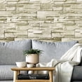 thumbnail image 2 of MoreFarther Yellow Brick Peel and Stick Self Adhesive Wallpaper, 17.71"x236.22", 1 Piece, 2 of 8