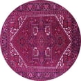 thumbnail image 1 of Ahgly Company Indoor Round Persian Pink Traditional Area Rugs, 5' Round, 1 of 4