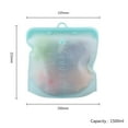thumbnail image 3 of Ludlz Reusable Silicone Food Storage Bags | Sandwich Bags, Airtight Seal Freezer Bags, Liquid, Snack, Lunch, Fruit, Fresh Produce Bags | BEST for preserving and cooking (1pc), 3 of 6