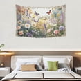 thumbnail image 3 of Tapestry Wall Hanging,Nature Floral Garden Tapestries for Dorm Living Room Bedroom Decor,Boho Wall Art,Sofa Cover,Photo Background, 80"x60", 3 of 8