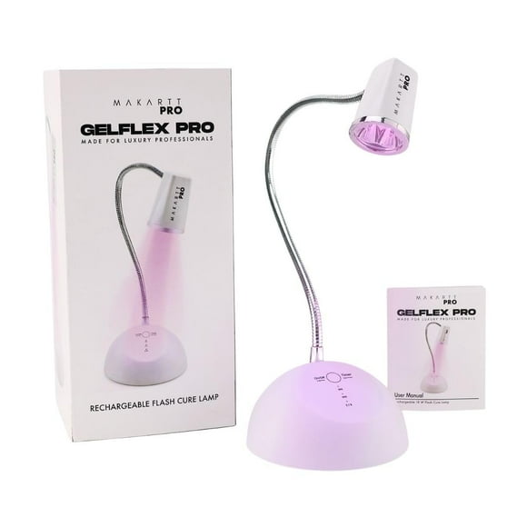 MakarttPro GelFlex Goose Neck Lamp - Professional Soft Gel Flash Cure UV Lamp for Gel Nail Flash Curing, Adjustable Gooseneck Design, Perfect for Nail Technicians, and Enthusiasts