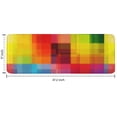thumbnail image 7 of Colorful Rainbow Checkered Pattern Kitchen Rug Mat,Kitchen Runner Rugs Non Skid Washable,Decorative Kitchen Floor Mats for Kitchen,Sink,Laundry,17"x47.2", 7 of 7
