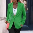 thumbnail image 5 of Sopiago Women Suit Jacket Business Casual Long Sleeve Lapel Pockets Blazer Open Front Button Work Office Blazer Jackets for Women Green,S, 5 of 7
