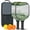 Black-2, variant on Pickleball Paddles Set Of 2, Fiberglass Surface, Turquoise Marble Pattern, 4 Balls & Bag