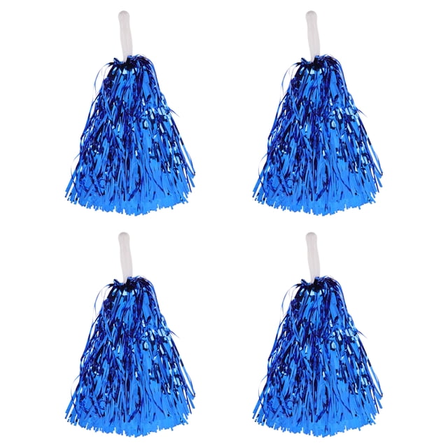 EeaseCA 4pcs Cheerleader Pom Poms Cheerleading Cheering Props for Sports Game Dance Party