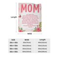 thumbnail image 3 of AMHNF World's Best Mom Cozy Flannel Blanket 60x80 inch for Mother's Day Gift for Home Bedroom Sofa Nap, 3 of 5