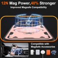 thumbnail image 5 of for Google Pixel 9A Case,Compatible with MagSafe,2 Pack Glass Screen Protector,Built-in KickStand Grip Ring,Heavy Duty Military Grade Shockproof Rugged Phone Cover For Pixel 9A 6.3"(Rose Gold), 5 of 5