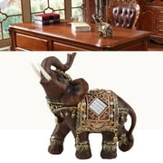 Collectible Elephant Statue, Feng Shui Figurine, Sculpture, Gift For Office For Home