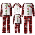 thumbnail image 1 of Conjuntos de pijamas navideños familiares a juego Grinch 2024, pijama de Grinch con parte superior y pantalones de pijama a cuadros, pijama de Grinch para niños y adultos para la familia, Hombres S, 1 of 4