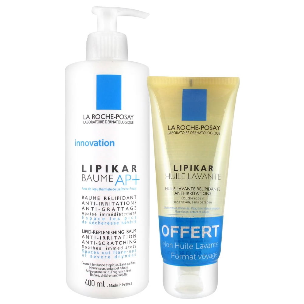 La RochePosay La Roche Posay Lipikar Baume Ap 400ml + Free Lipikar