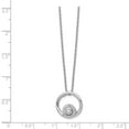 thumbnail image 2 of Primal Silver Sterling Silver Polished Blue Topaz and 0.05 Cttw Diamond Necklace, 2 of 5
