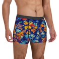 thumbnail image 4 of Salouo Colorful Fall Leaves Print Men's Boxer Briefs,Breathable Underwear Elastic Waistband Briefs for Men -X-Large, 4 of 8
