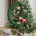 thumbnail image 4 of Outdoor Christmas Decorations Hangs Christmas Tree Hanging Ornaments Moon Design With Bell & Santa/Snowman/ Man Perfect For Winter New Year Ironwork Moon, 4 of 6