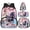 Horse Cherry Blossom, variant on Yuyamidu Axolotl Backpack for Kids with Lunchbox 3rd Grade Elementary School Bag and Lunch Bag Pencil Case Water Bottle Pouch Cute Children Bookbag Set of 4 Pink Book Bag for Girls 6-8