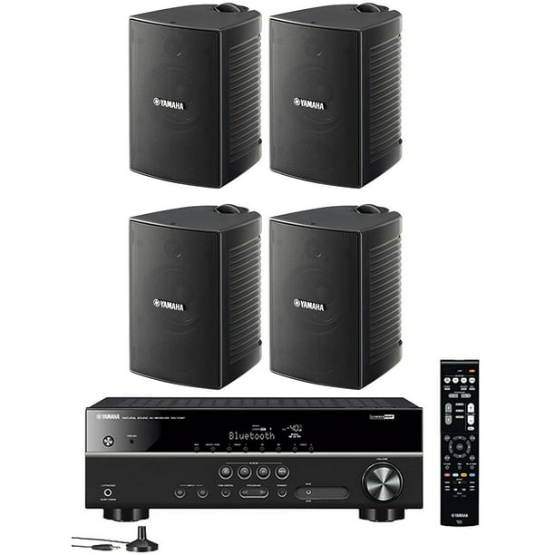 Yamaha 5.1-Channel Wireless Bluetooth A/V Home Theater Receiver Natural Sound High performance 2-Way Indoor/Outdoor Weatherproof Speakers ( Set Of 4) - Walmart.com