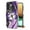 Purple Butterfly, variant on For Samsung Galaxy S24 FE /Fan Edition Hybrid Trendy Image Patterns Design Transparent Hard Back Shockproof TPU Rubber Phone Case Cover by Xpression - Purple Butterfly