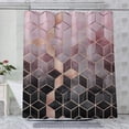 thumbnail image 5 of Cortina de ducha de tela, diseño impermeable y poliéster, de secado rápido, cortinas de ducha para baño, 5 of 5