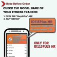 thumbnail image 3 of 2pcs Veryfitpro Id115plus Hr Replacement Bands For Veryfit Pro Id115plus Hr Fitness Tracker Smart Watch, 3 of 5