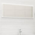 thumbnail image 1 of vidaXL Bathroom Mirror White 100x1.5x37 cm Engineered Wood, 1 of 3