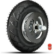 Front Wheel Assembly With Tire Tube Replacement For Razor Crazy Cart (V5+)