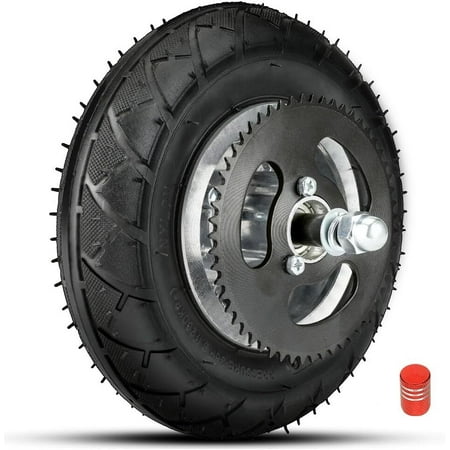 Front Wheel Assembly With Tire Tube Replacement For Razor Crazy Cart (V5+)