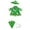 Green, variant on Porch Goose Outfit 5Pcs Christmas Goose Raincoat with Hat & Umbrella Santa Printed Statue Goose Dress‑Up Clothing for 23 Inch Yard Goose Outdoor Porch Courtyard Garden Holiday Decoration Red