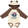 thumbnail image 3 of Inktastic Nonni Loves Me Baby Bear Boys Long Sleeve Baby Bodysuit, 3 of 5