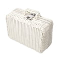 thumbnail image 2 of Colaxi Picnic Basket,Rattan Storage Basket,with PU Leather Strap Lock,Woven Organize Basket Box for Nursery, Baby Closet, Diaper,toys L, 2 of 9