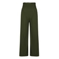 thumbnail image 7 of Annhoo Wide Leg Pants Woman Casual Elastic High Waisted Smocked Palazzo Pants Lightweight Loose Trousers with Pocket, 7 of 7