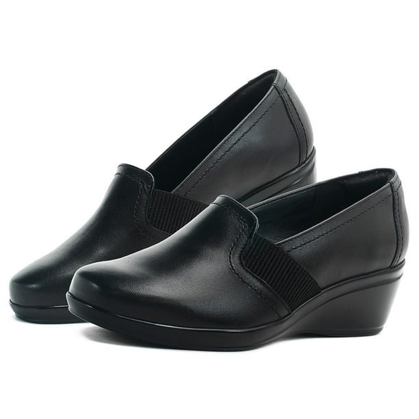 Flexi Dama Mocasín Negro Casual Antiderrapante 22-26 negro 24