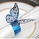 thumbnail image 1 of Anillos de servilleta de papel CHAO mariposas azules en 3D 50 piezas, 1 of 5