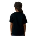 thumbnail image 4 of Gildan Youth Softstyle Cotton T-Shirt, Kids Short Sleeve Crewneck Shirt, Black Tee, Size S, 4 of 5