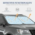 thumbnail image 4 of Haiem Rabbit And Bird Car Windshield Sun Shade (2 Pieces) Foldable Windshield Sun Shade Car Accessories for Truck SUV Pickup-Small, 4 of 7