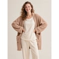 thumbnail image 4 of DAKIMOE Sleep Cardigans Robe Bed Jackets for Women Toasty Cozy Sherpa Coat Cloud-Soft House Jacket Loose Oversized Fleece Fuzzy Outwear, S-XXL, 4 of 9