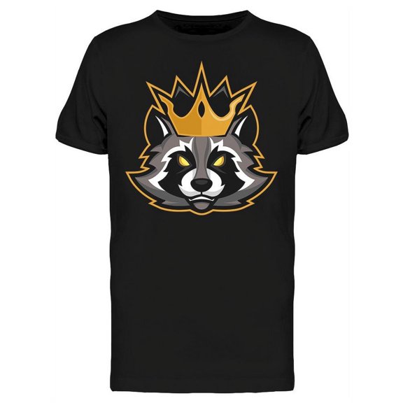 King Raccoon Mascot Tee Men's -Image by Shutterstock