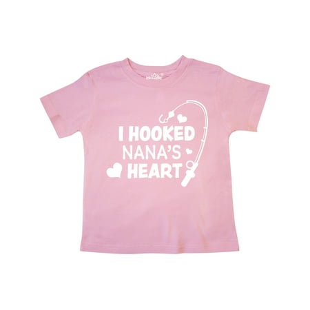 

Inktastic I Hooked Nana s Heart with Fishing Rod Gift Toddler Boy or Toddler Girl T-Shirt
