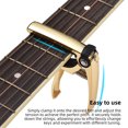 thumbnail image 3 of Multi-Functional Zinc Alloy Guitar Capo with String Cutter, Pick Holder & String Pin – Durable 4-in-1 Accessory for Acoustic/Electric Guitars, Easy Key Changes, Secure Grip – Gold Finish, Essential, 3 of 6