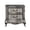 Antique Silver, variant on Nightstand Featuring Center Metal Glide System / Useful for Bedroom Storage