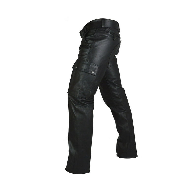 Black Boxer Solid Motorcycle Textile Pants - six-gear