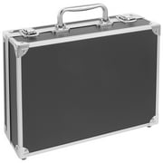 Shisuyan Portable Tool Box Aluminum Alloy Storage Case Document Instrument Box Tools Container with Sponge Lining