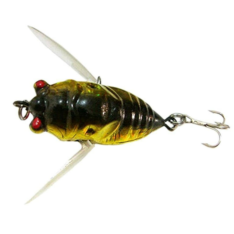 1pcs Cicada Bass Insect Fishing Lures 4cm Crank Bait Floating Tackle SALE  O1G1 