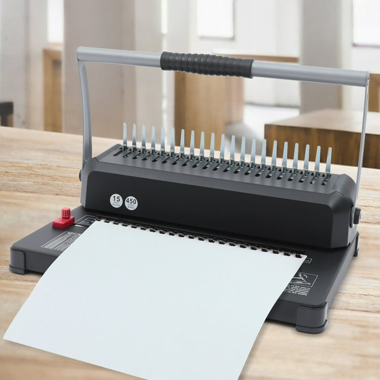  Mini Manual Binding Machines, 6 Holes Cinch Book Binding Machine,  5 Sheets of Paper, Coil Binding Machine for Home Office (1) : Office  Products
