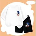 thumbnail image 4 of Conjunto de camiseta de pareja de Sonic para niños, traje de verano 2024, ropa para niñas de 2 a 12 años, ropa para niños, madre e hijos, 4 of 5