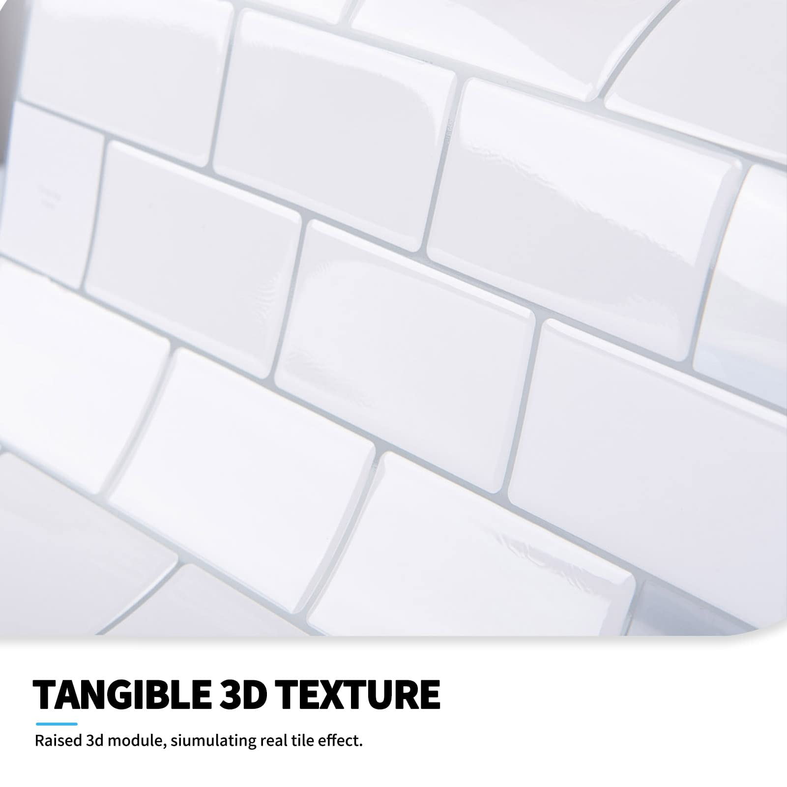 Art3d 10-Sheet 12 "x 12" Peel and Stick Backsplash Subway Tiles for Kitchen